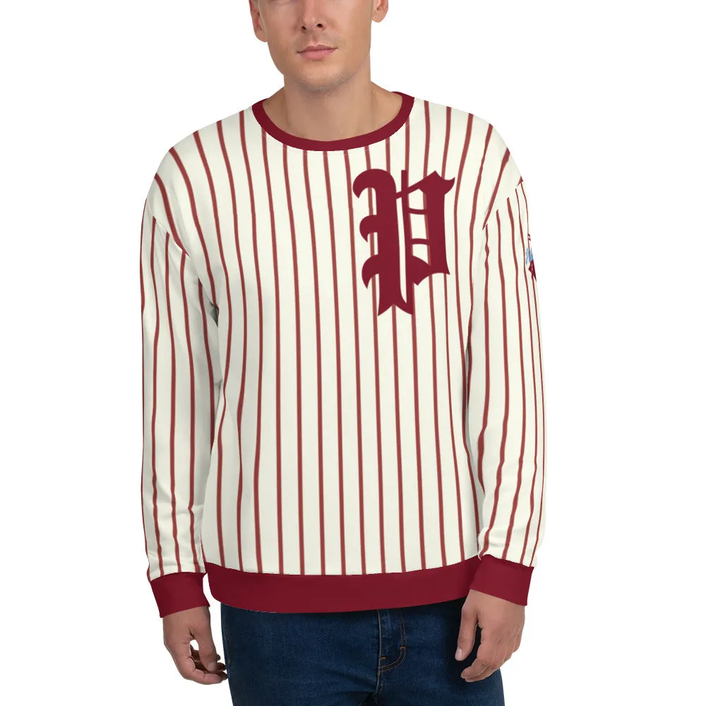 "Olde English Philadelphia Pinstripe P" All-Over Sweatshirt