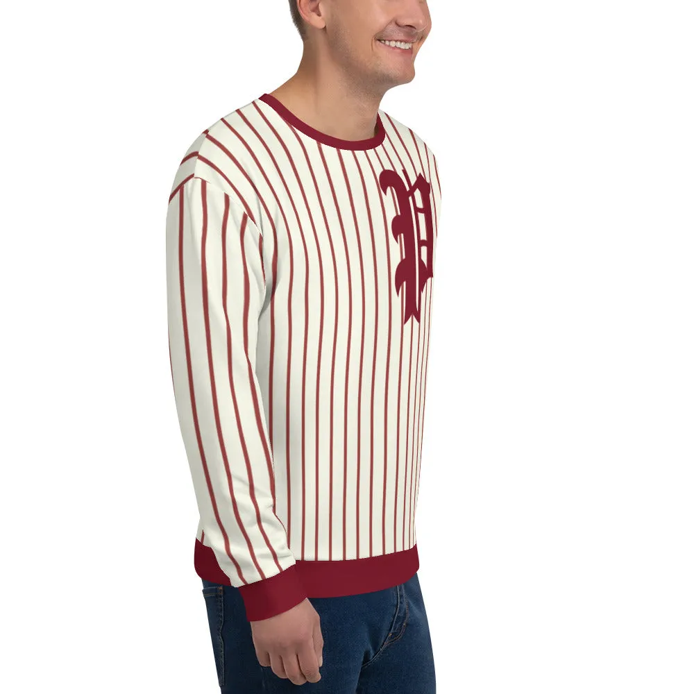 "Olde English Philadelphia Pinstripe P" All-Over Sweatshirt