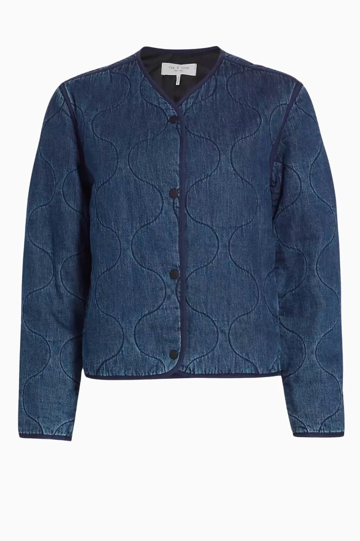 Rag & Bone Remi Quilted Denim Jacket - Ari