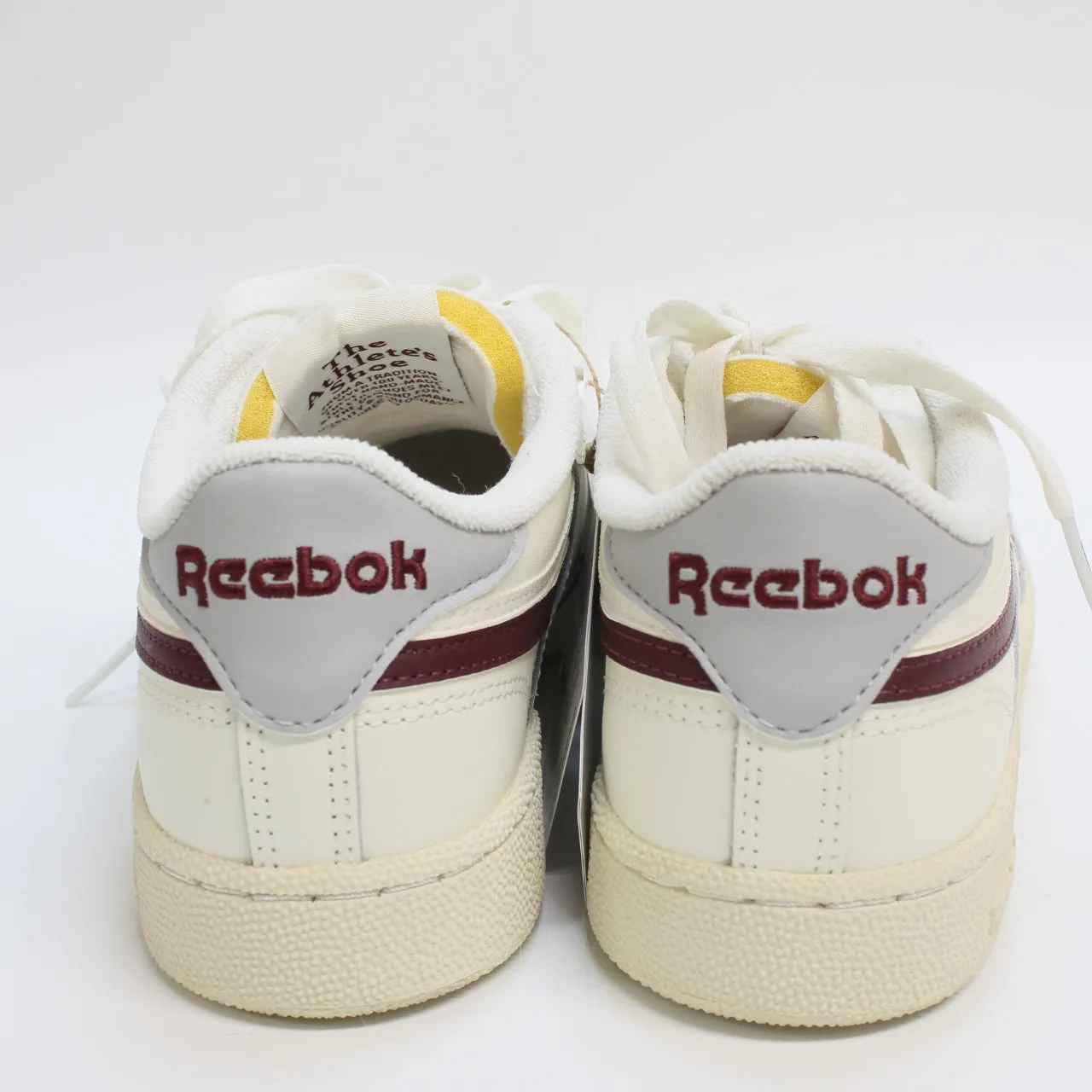 Reebok Club C Revenge Chalk Classic Maroon Pure Grey Uk Size 5