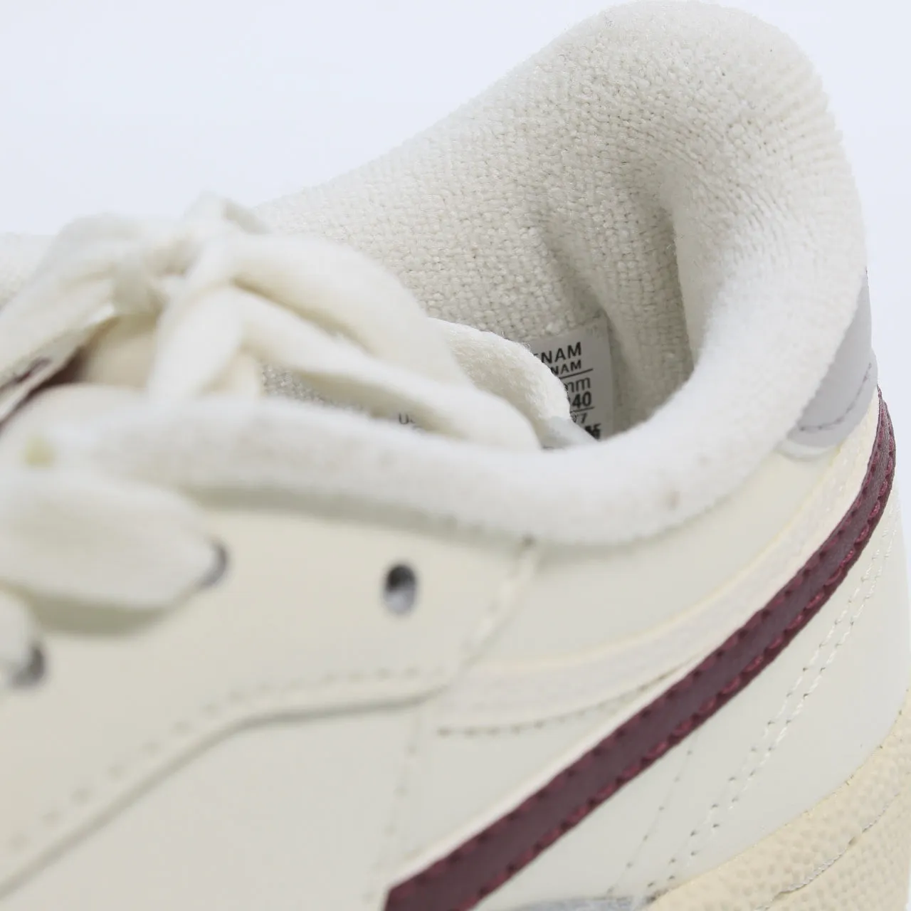 Reebok Club C Revenge Chalk Classic Maroon Pure Grey Uk Size 5