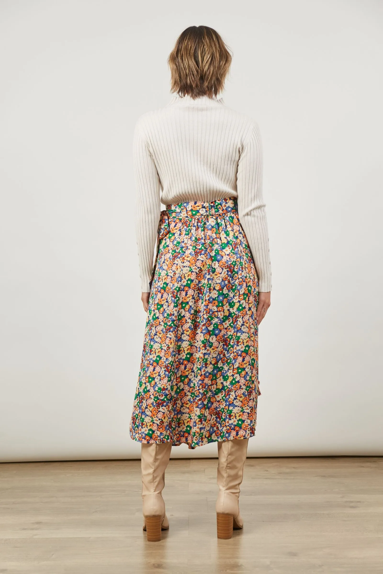 Romance Wrap Skirt (Meadow Bloom)