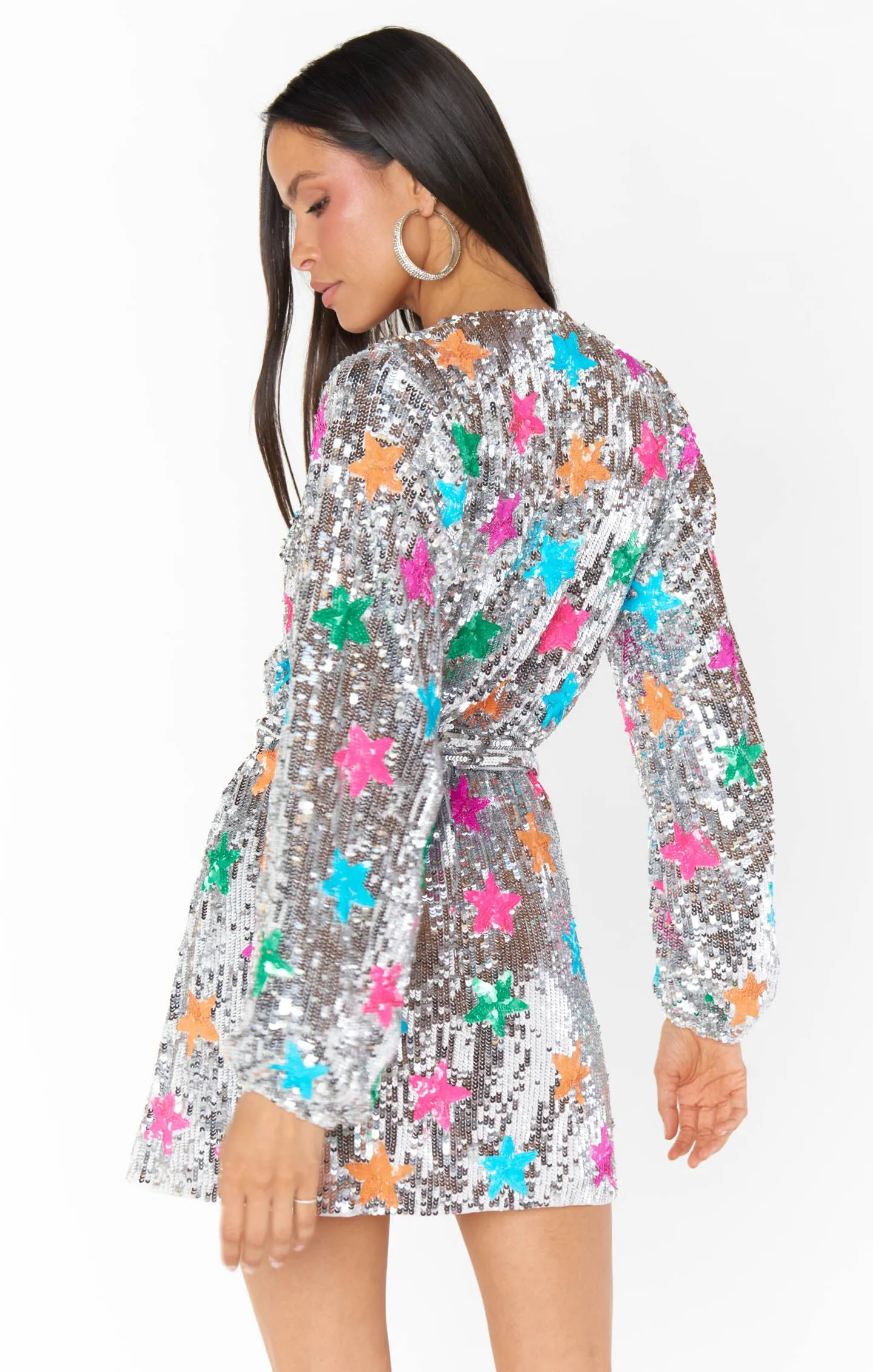 Show Me Your Mumu Wear Me Out Dress Rainbow Stars Sequins