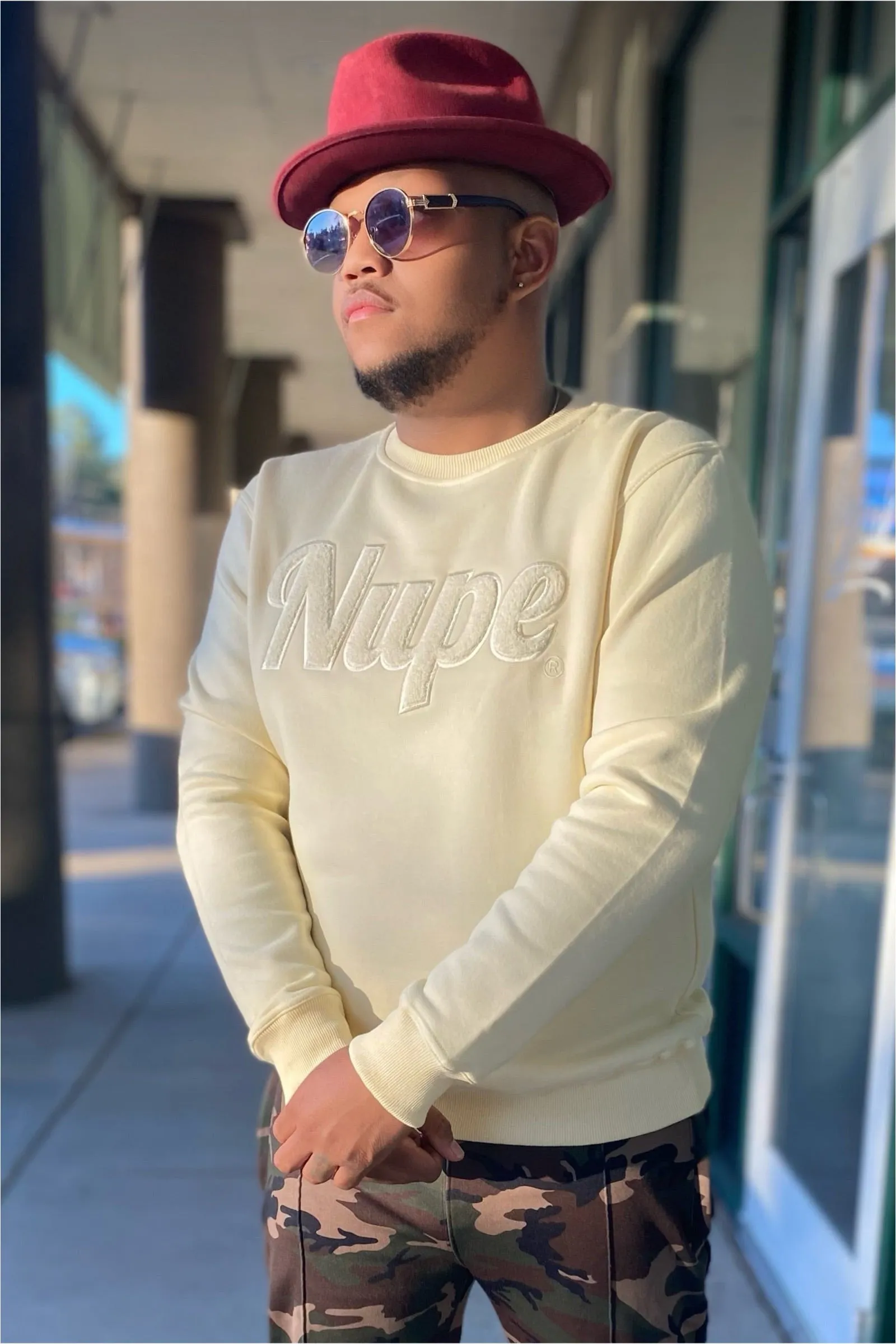 Solid Nupe Chenille Sweatshirt