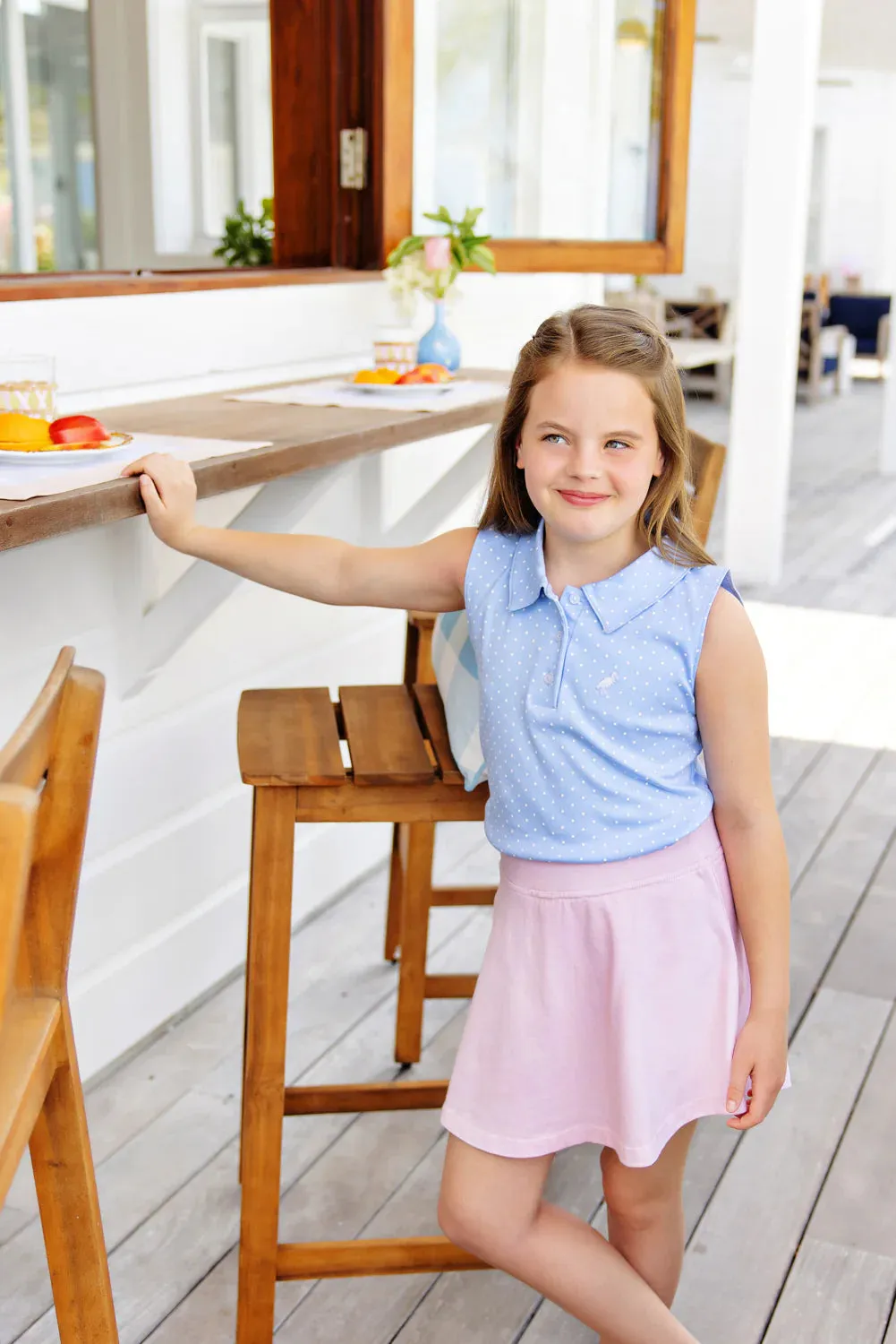 The Beaufort Bonnet Company - Beale Street Blue & White Micro Dot Paige's Playful Polo