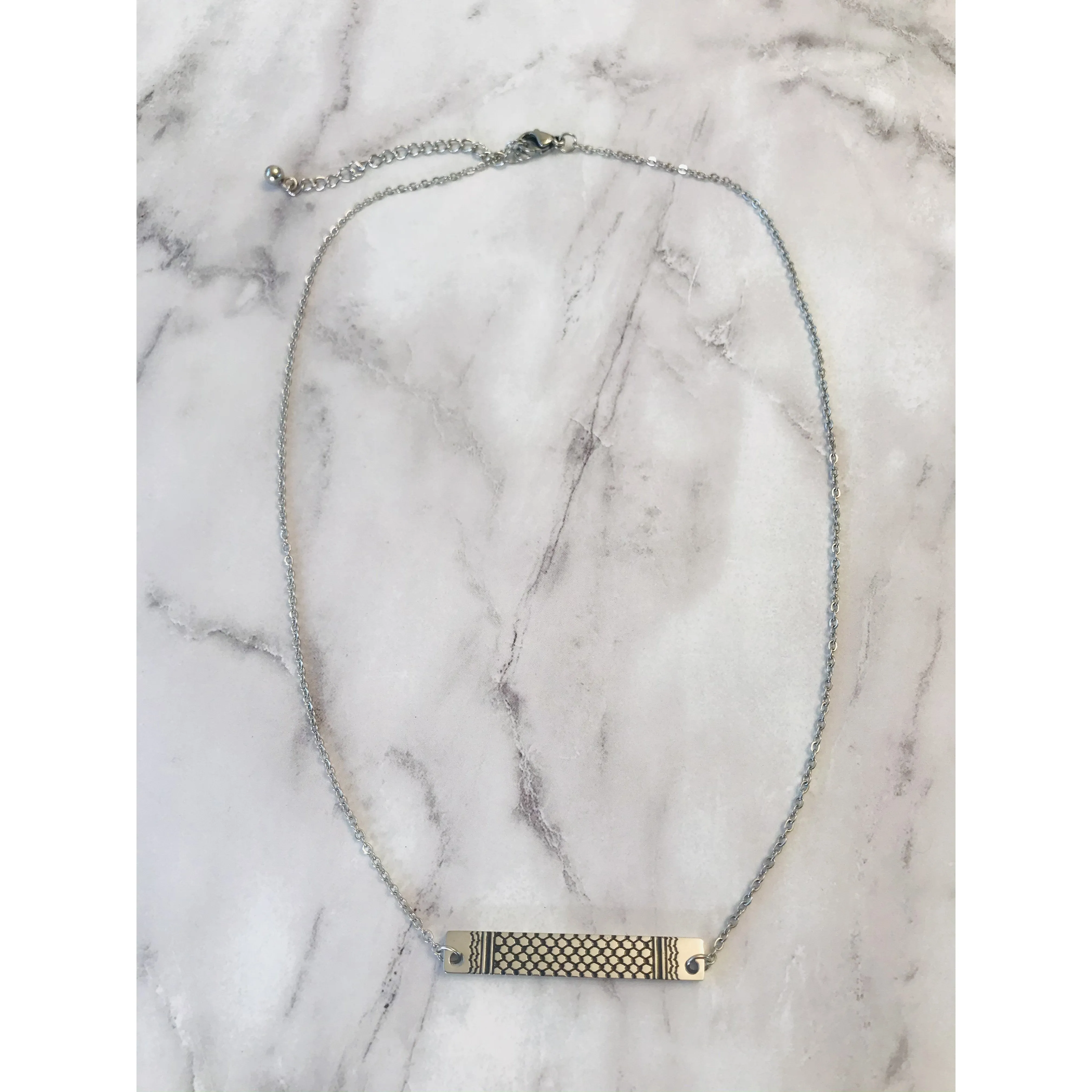 The Kuffiyeh Bar Necklace