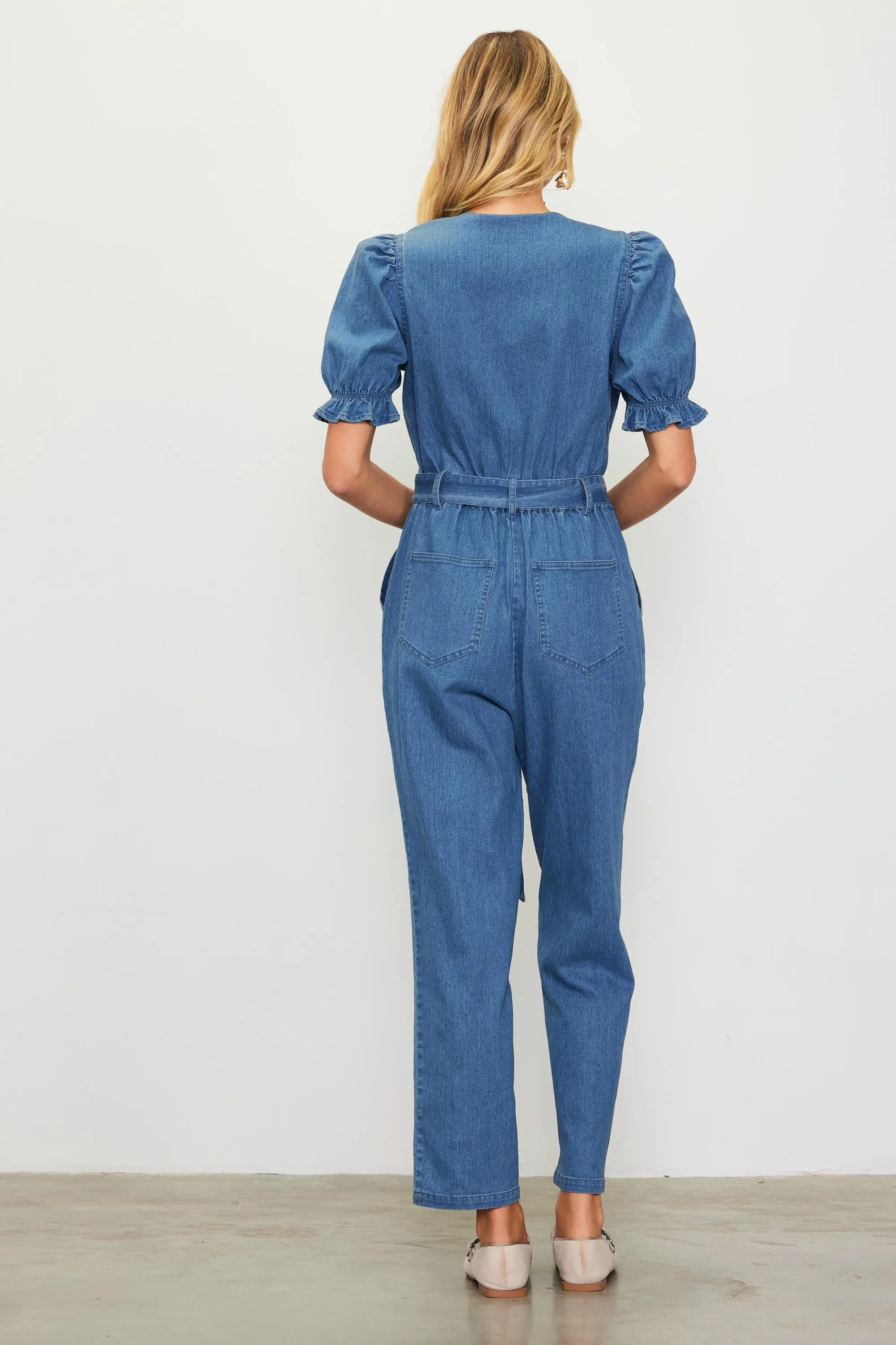 The Sutton Denim Jumpsuit