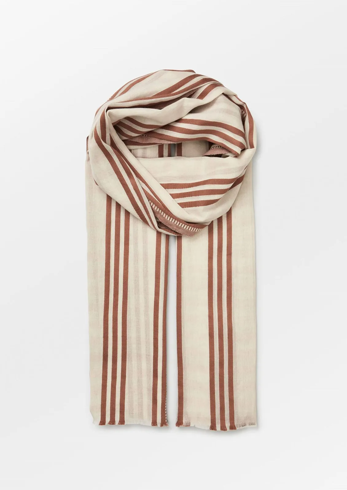 Tropea Stripe Cotton Scarf