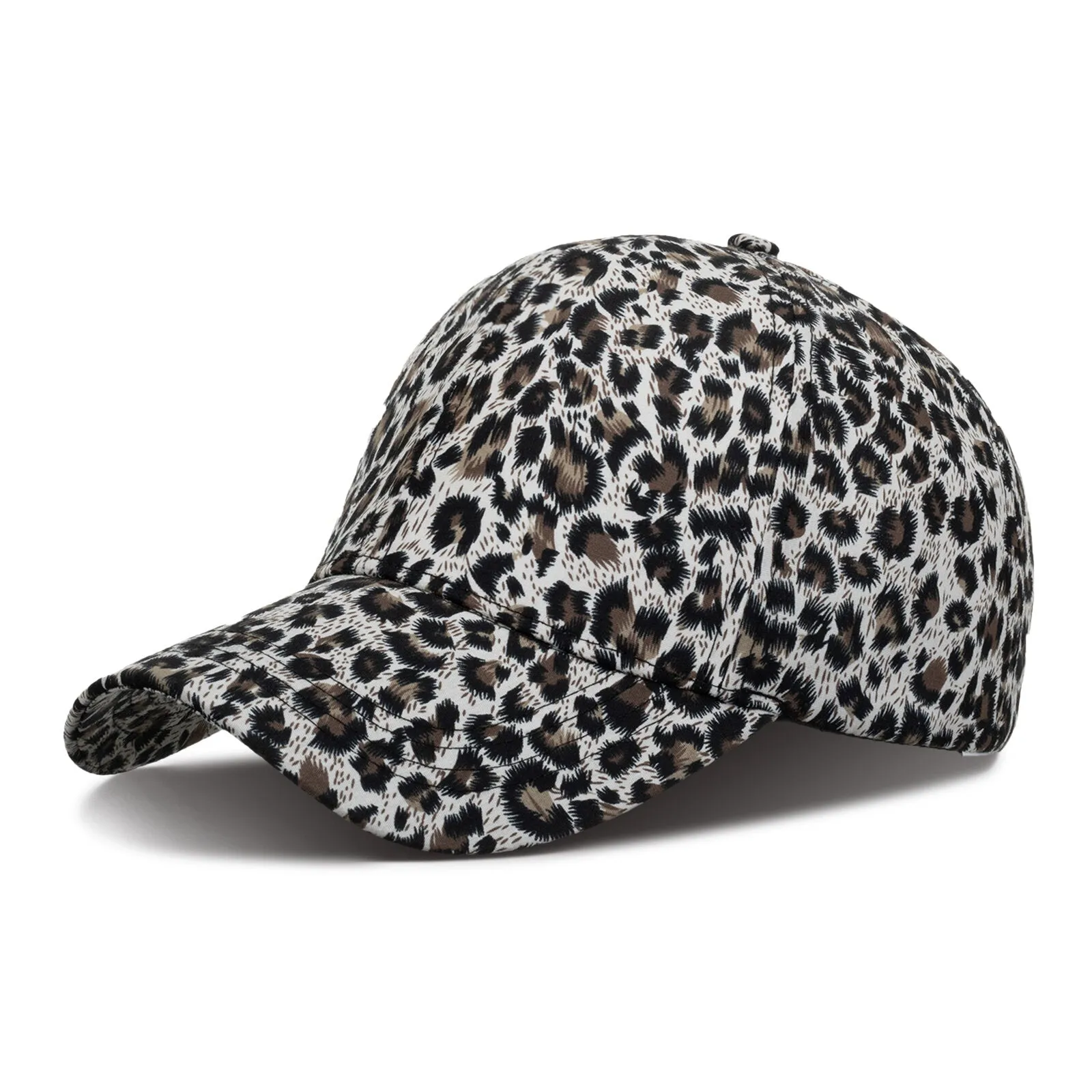 Unisex Polyester Mesh Outdoor Hip Hop Shade Leopard Print Baseball Cap Fashion Sun Hat