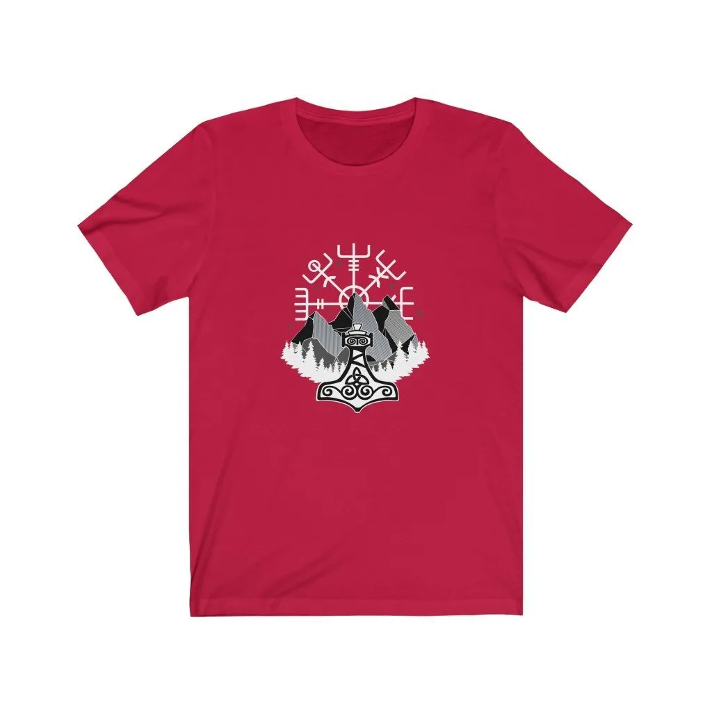 Vegvisir & Mjolnir T-Shirt