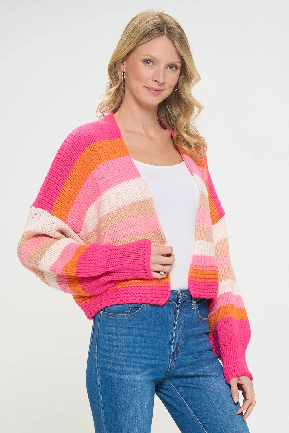 Vivid Air Striped Cardigan