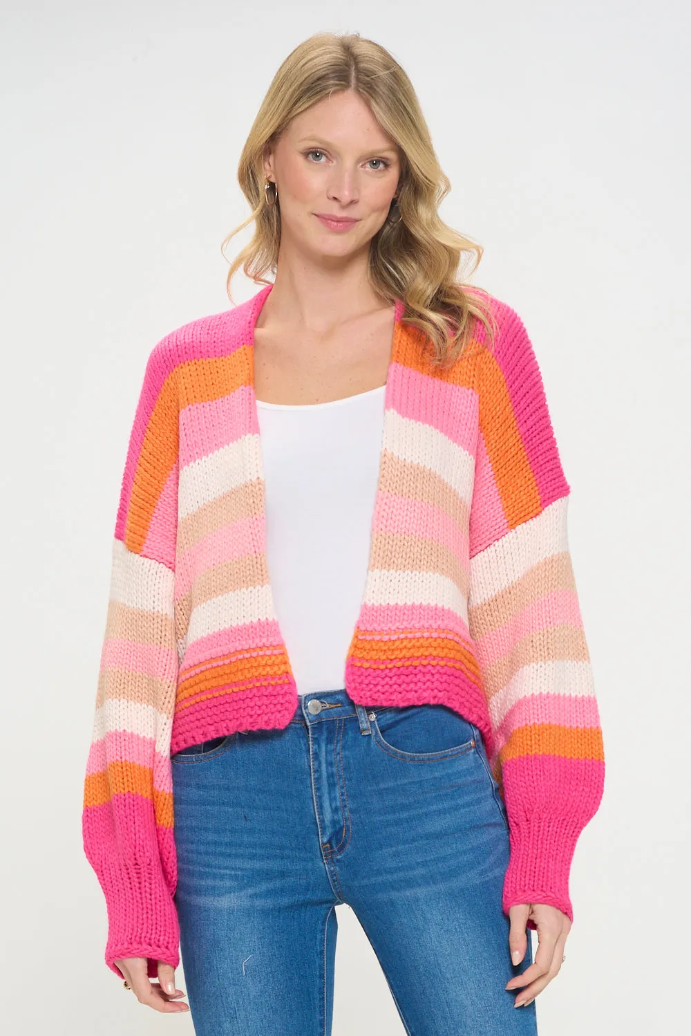 Vivid Air Striped Cardigan