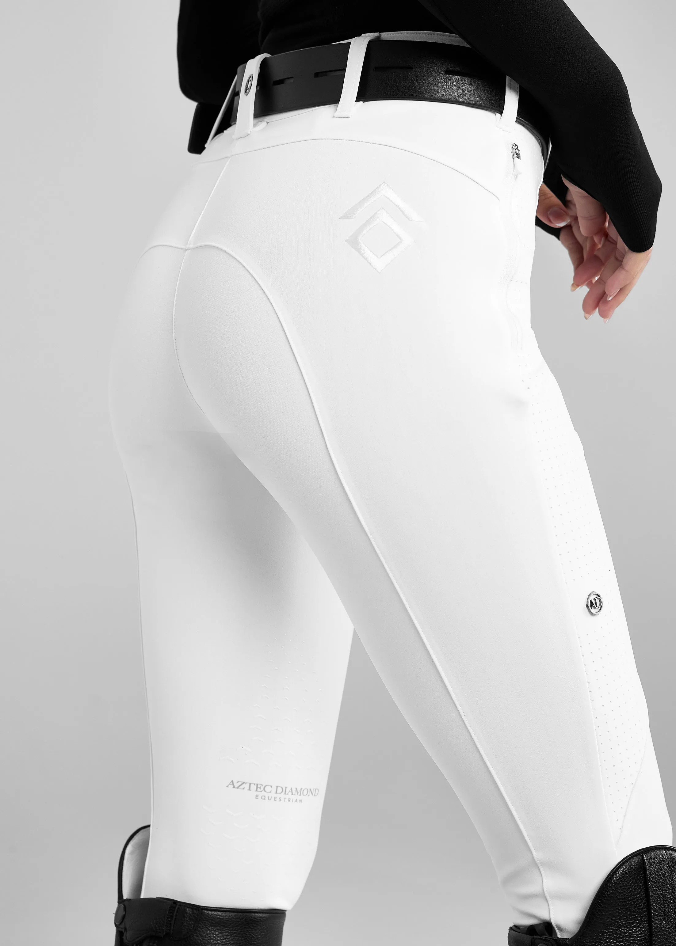 White AD Performance Breeches