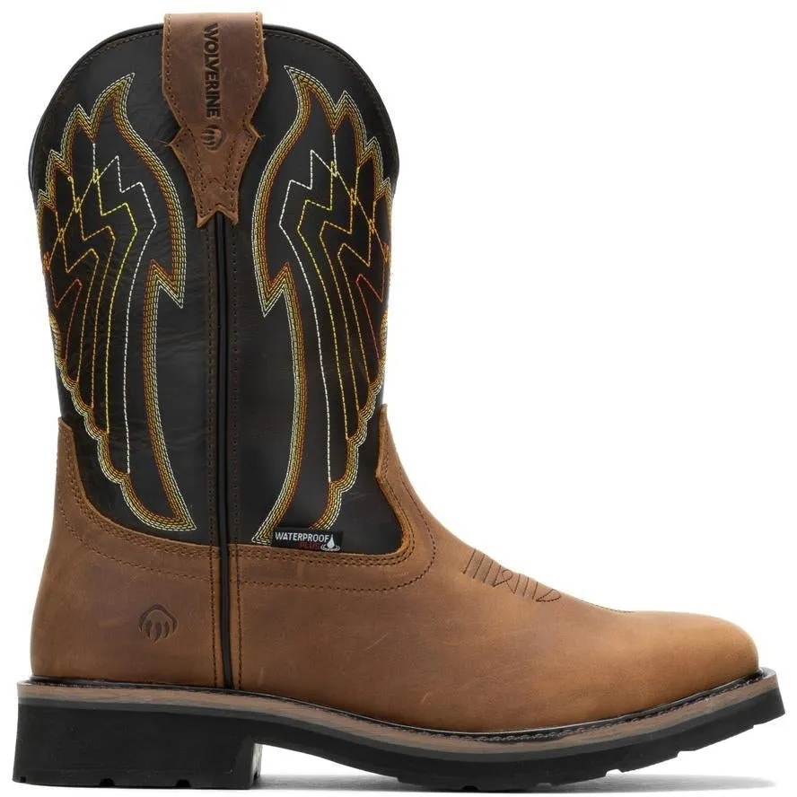 Wolverine Men's Rancher Eagle ST WP Wellington Work Boot -Brown- W231109