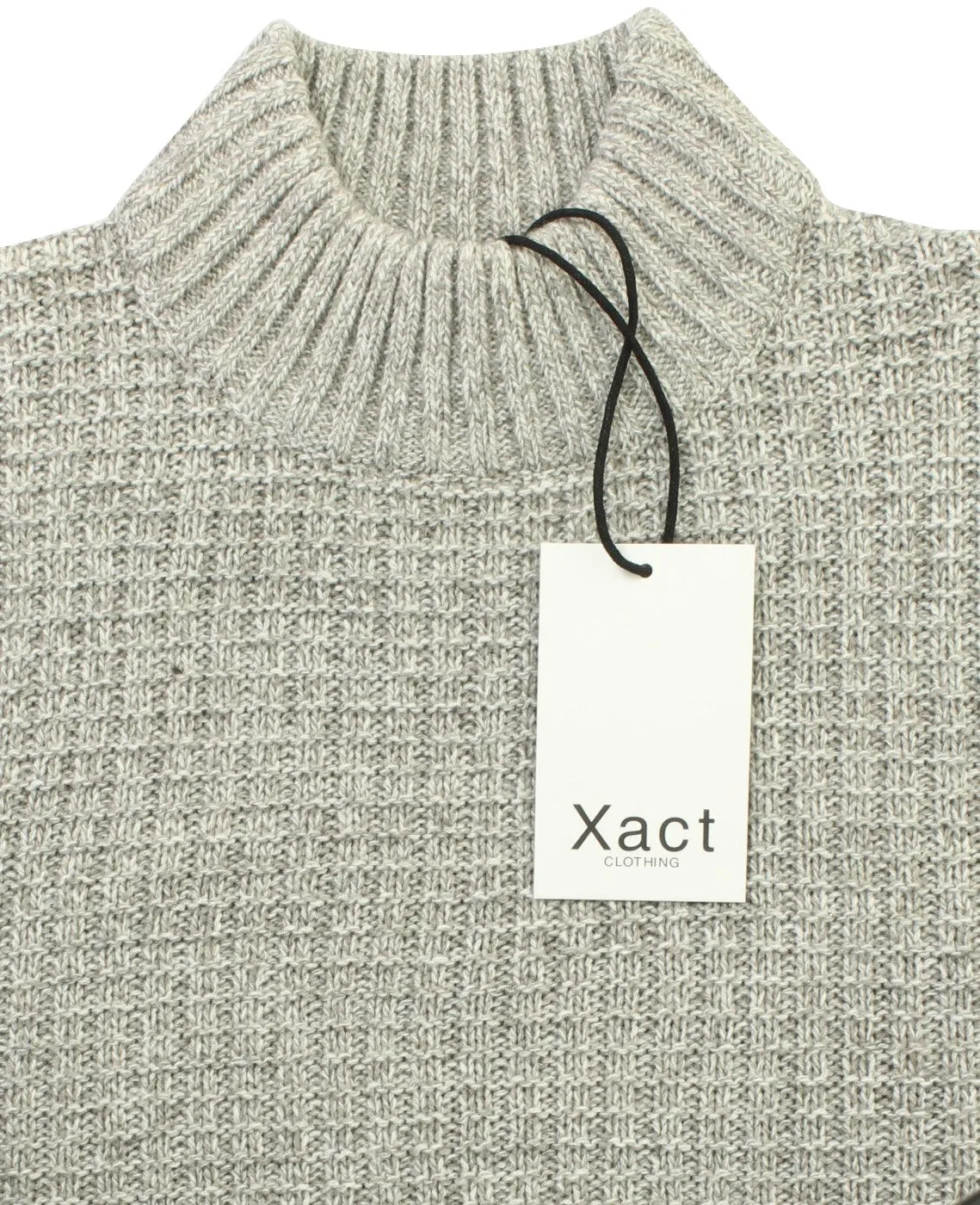 Xact Mens Textured Knit Turtle Neck Jumper