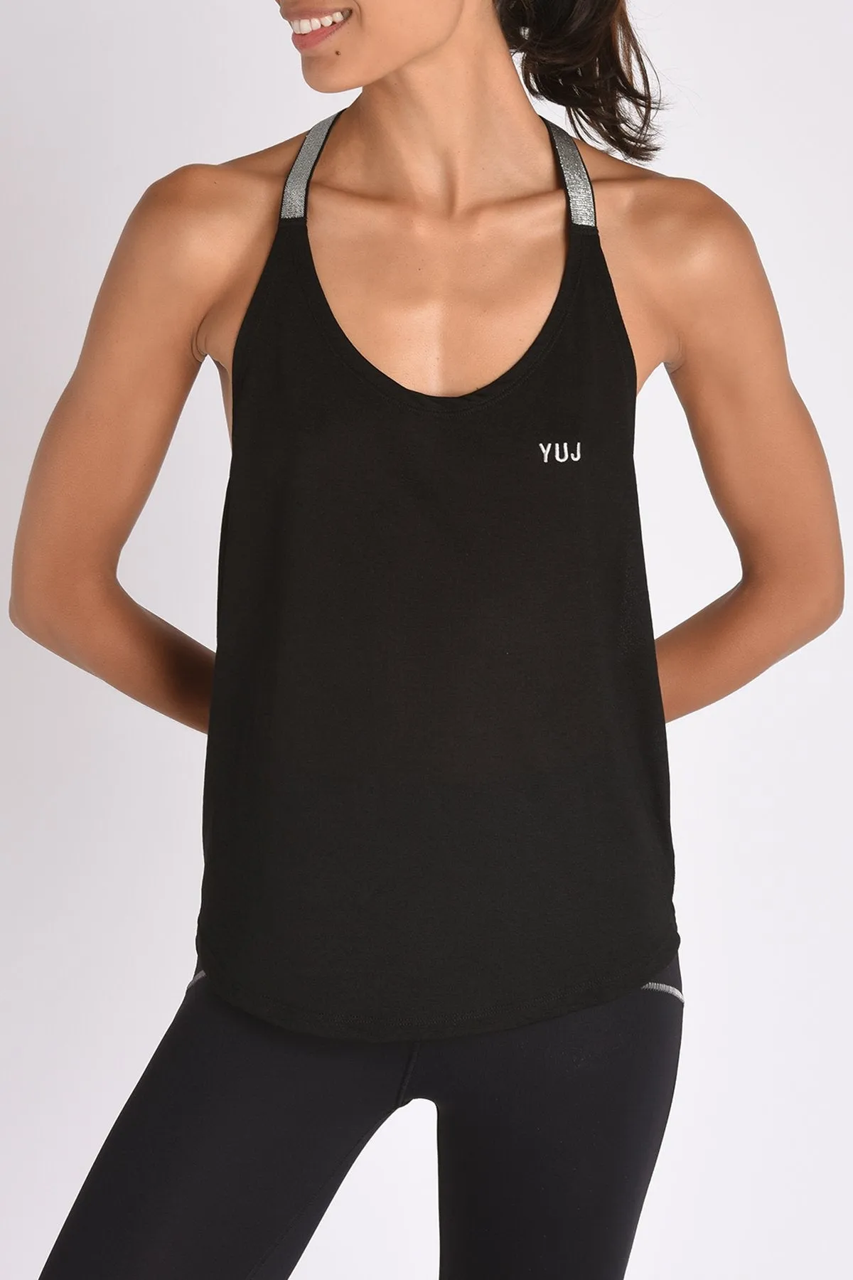 YUJ Tank Top Leotee Black