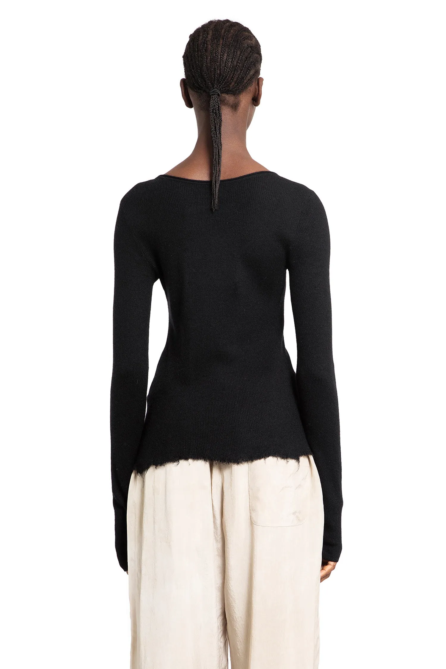 ZIGGY CHEN WOMAN BLACK KNITWEAR