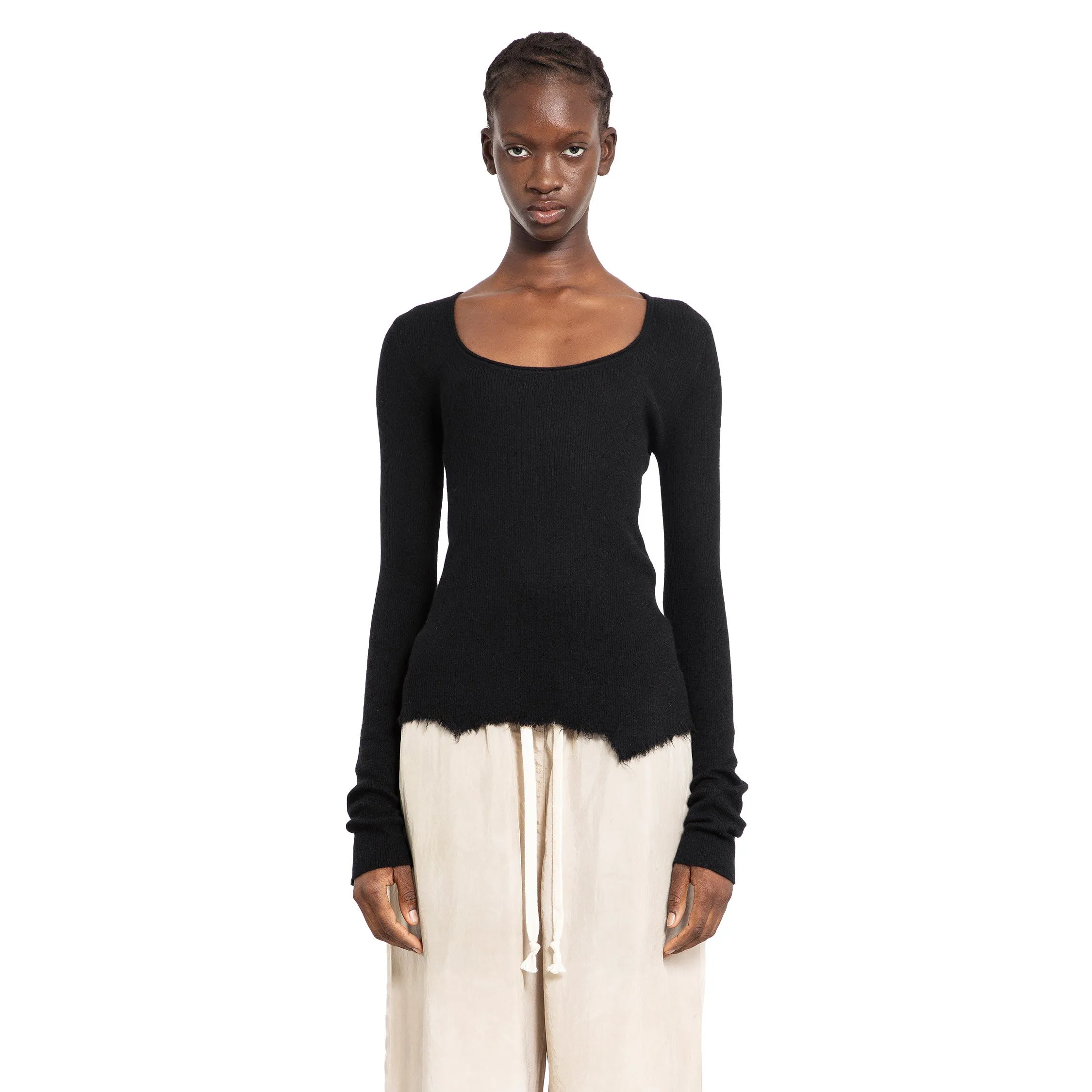 ZIGGY CHEN WOMAN BLACK KNITWEAR