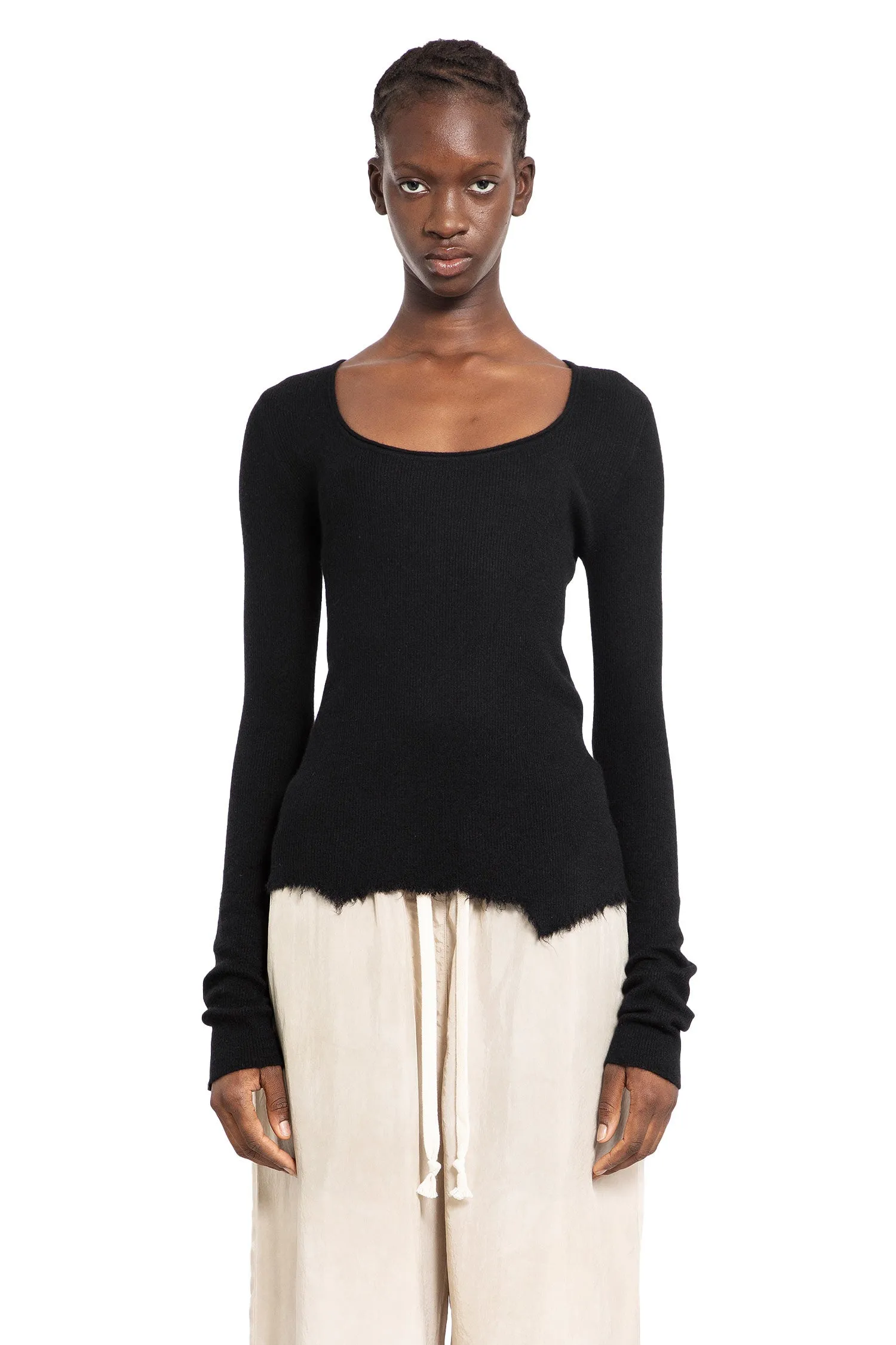 ZIGGY CHEN WOMAN BLACK KNITWEAR